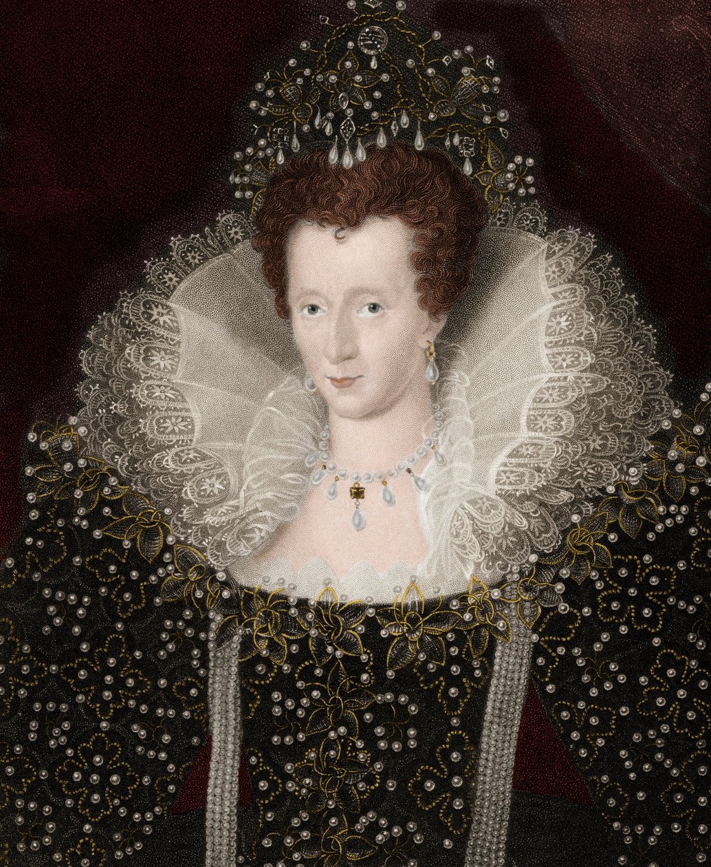 Retrato de la Reina Isabel I de Inglaterra (1533-1603) de Unknown artist