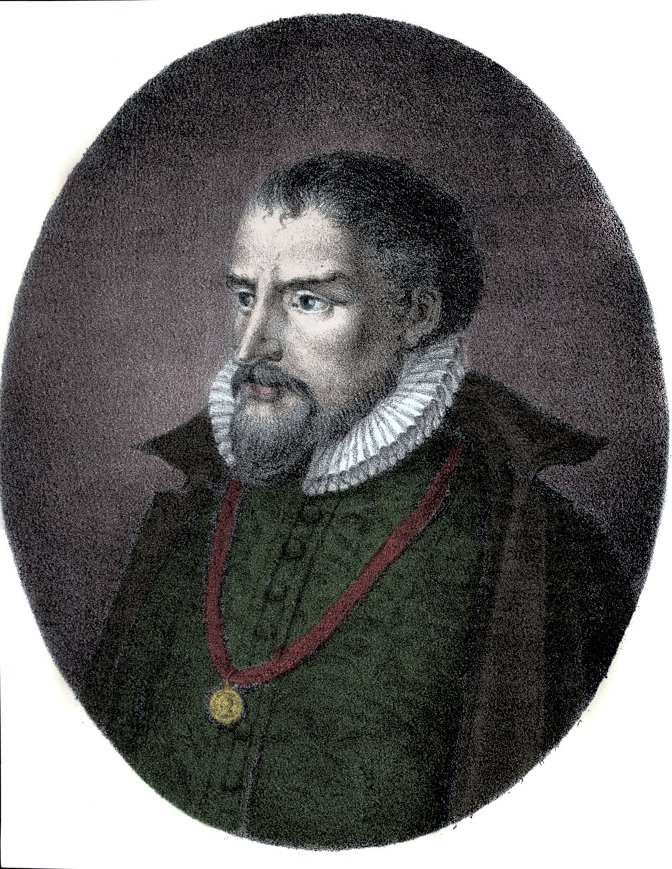 Retrato de Roland de Lassus (Orlandus o Orlando di Lasso, circa 1531-1594), compositor franco-flamenco de Unknown artist