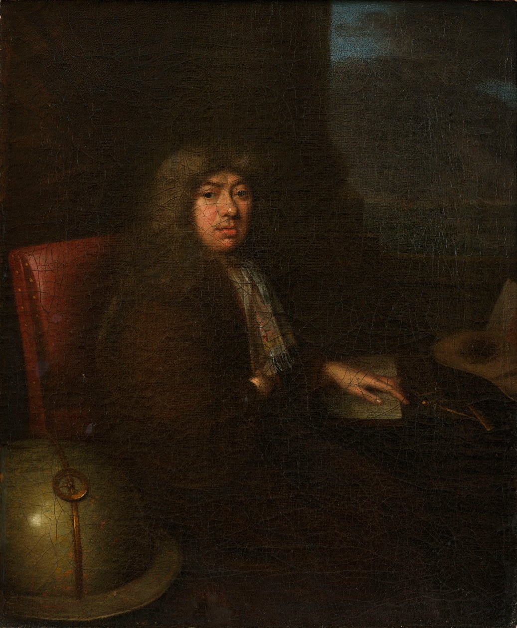 Retrato de Samuel Pepys Circa 1673, Artista desconocido (pintura) de Unknown artist