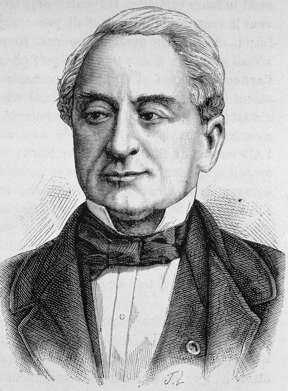 Retrato de Schneider. Grabado de finales del siglo XIX en “Histoire de France” de H. Martin de Unknown artist