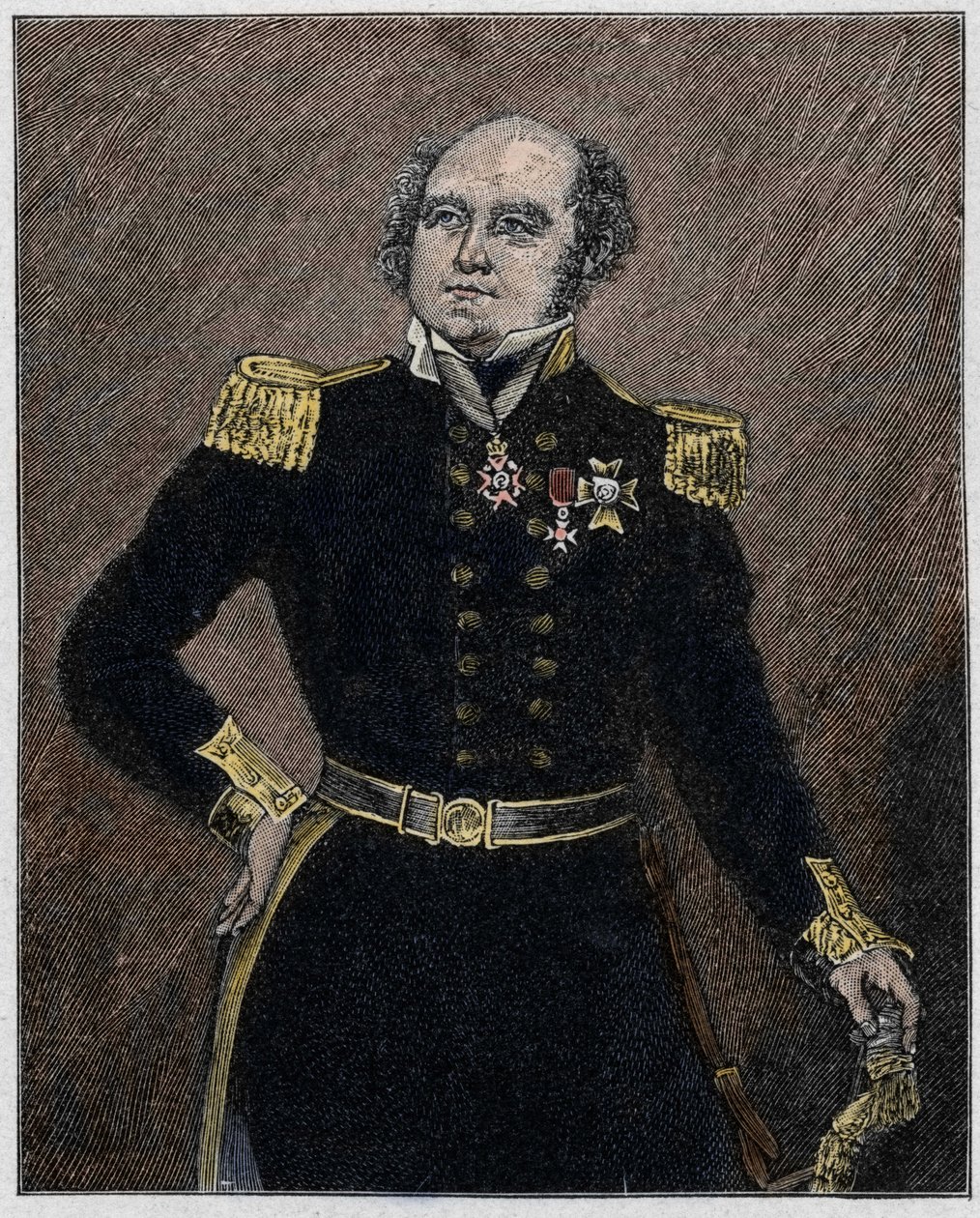 Retrato de Sir John Franklin (1786-1847) oficial naval y explorador británico de Unknown artist