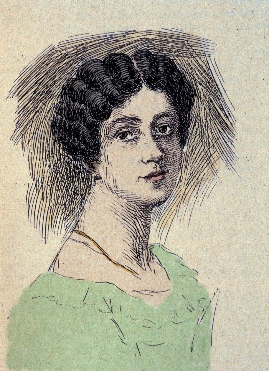 Retrato de Theodore Ulrike Sophie von Levetzow (1804-1899) Último amor de Johann Wolfgang von Goethe (1749-1832) de Unknown artist