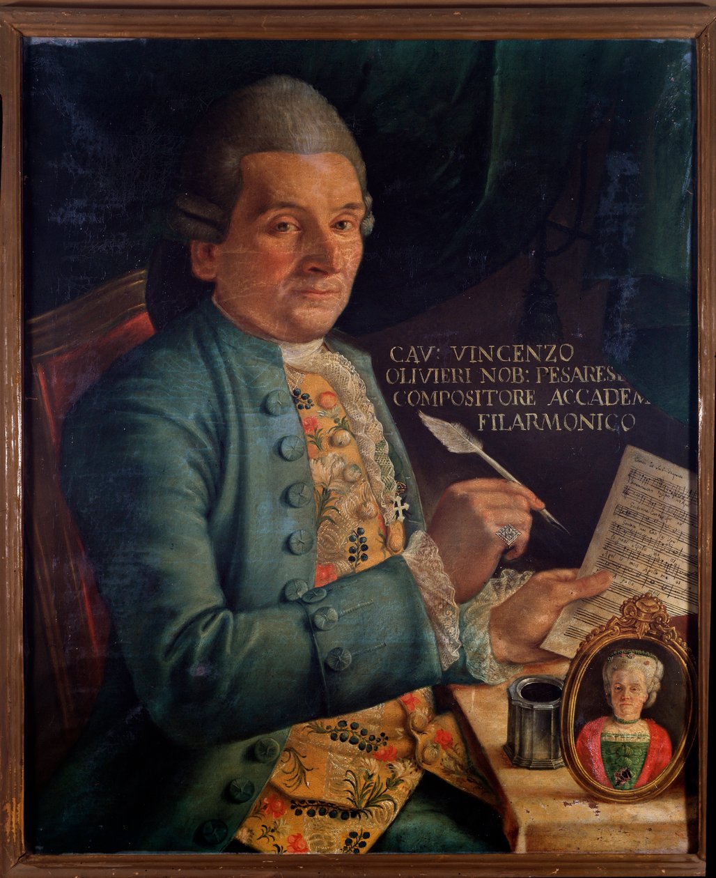 Retrato de Vincenzo Olivieri, compositor italiano de Unknown artist
