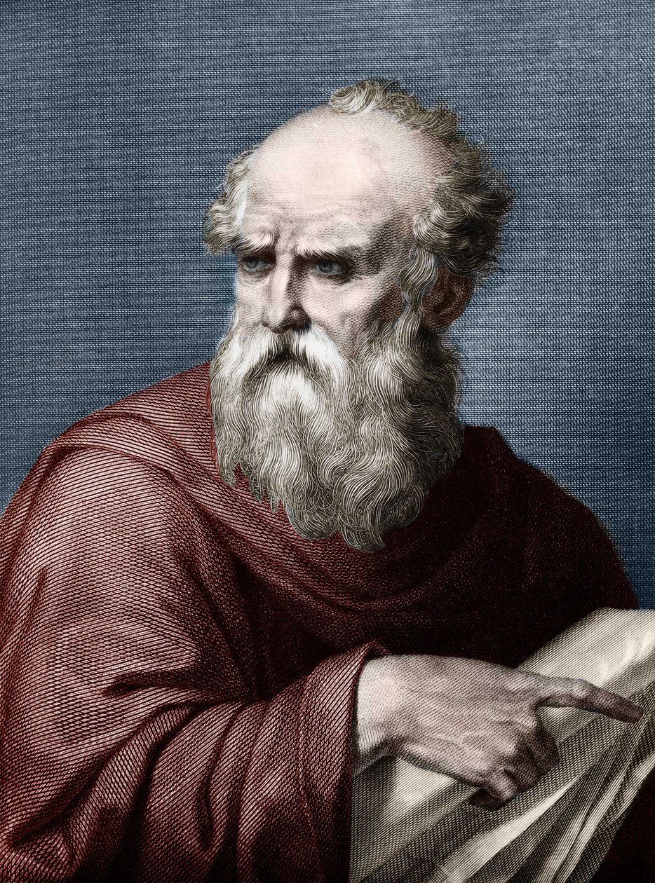 Retrato de Vitruvio (Marcus Vitruvius Pollio), arquitecto romano que vivió en el siglo I a.C. de Unknown artist