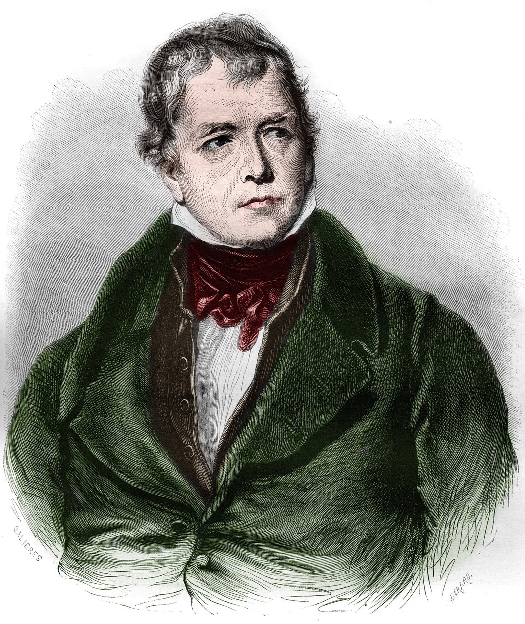 Retrato de Walter Scott (1771-1832), poeta y novelista escocés de Unknown artist