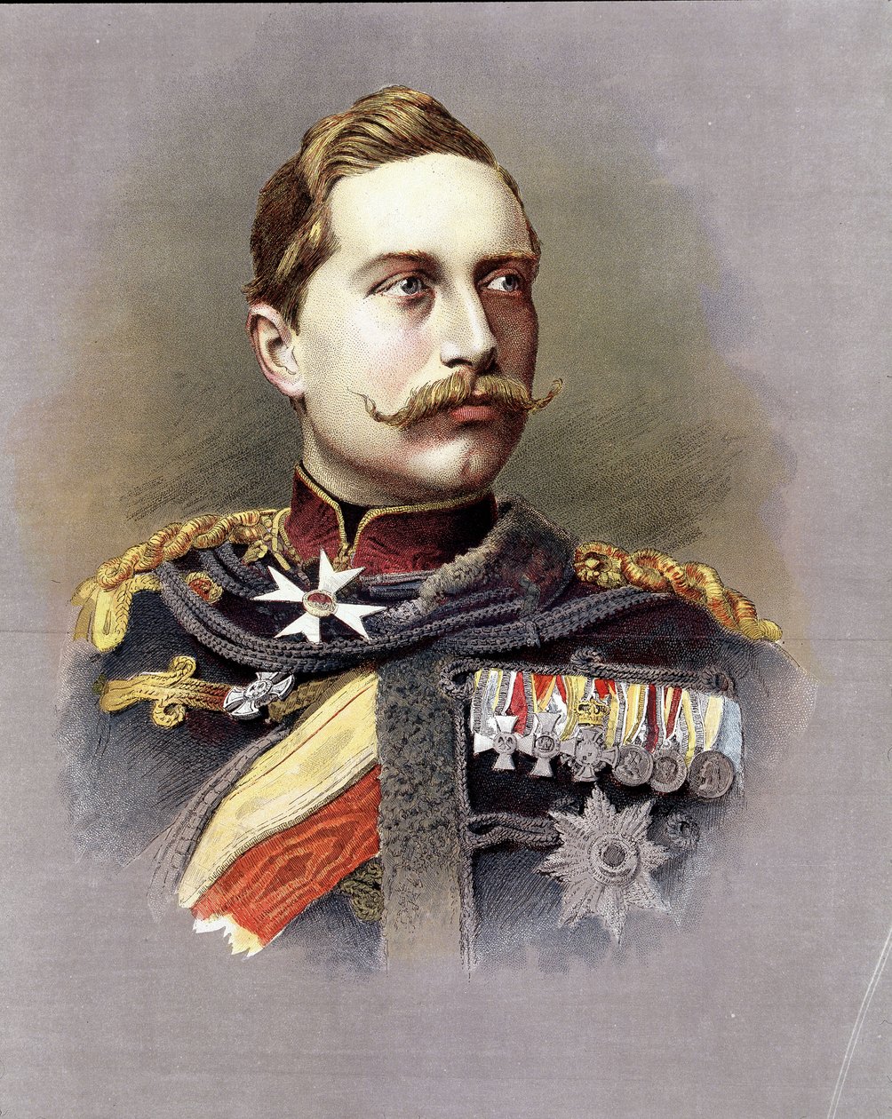 Retrato de Guillermo II (1859 - 1941) de Unknown artist