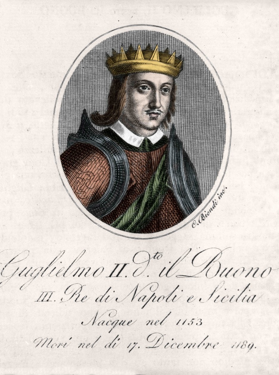 Retrato de Guillermo II el Bueno (Guglielmo il buono). de Unknown artist