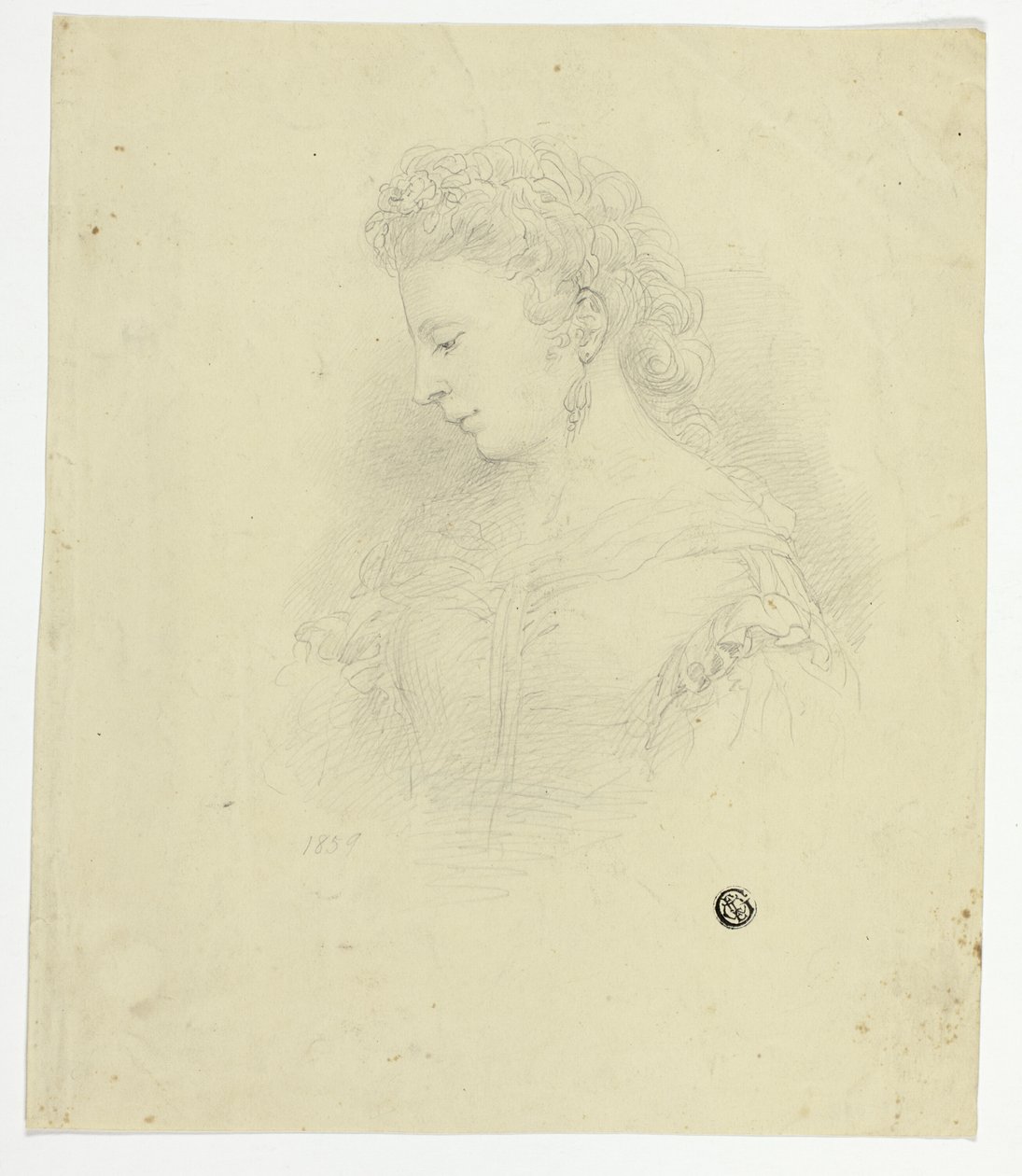 Retrato de una joven de Unknown artist