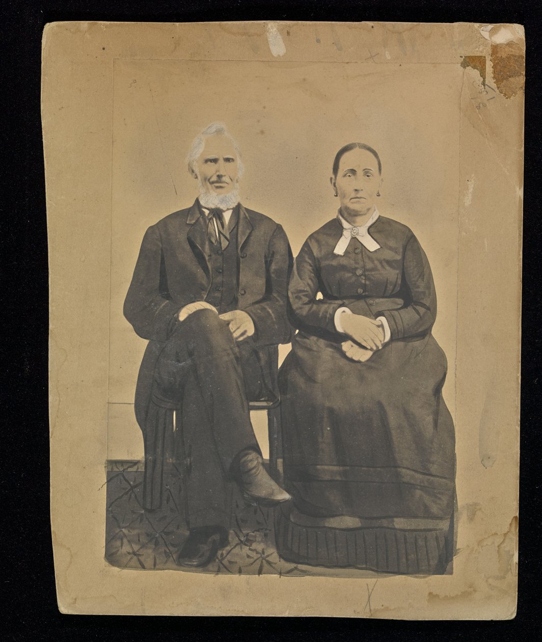 [Retrato de una pareja sentada] de Unknown artist