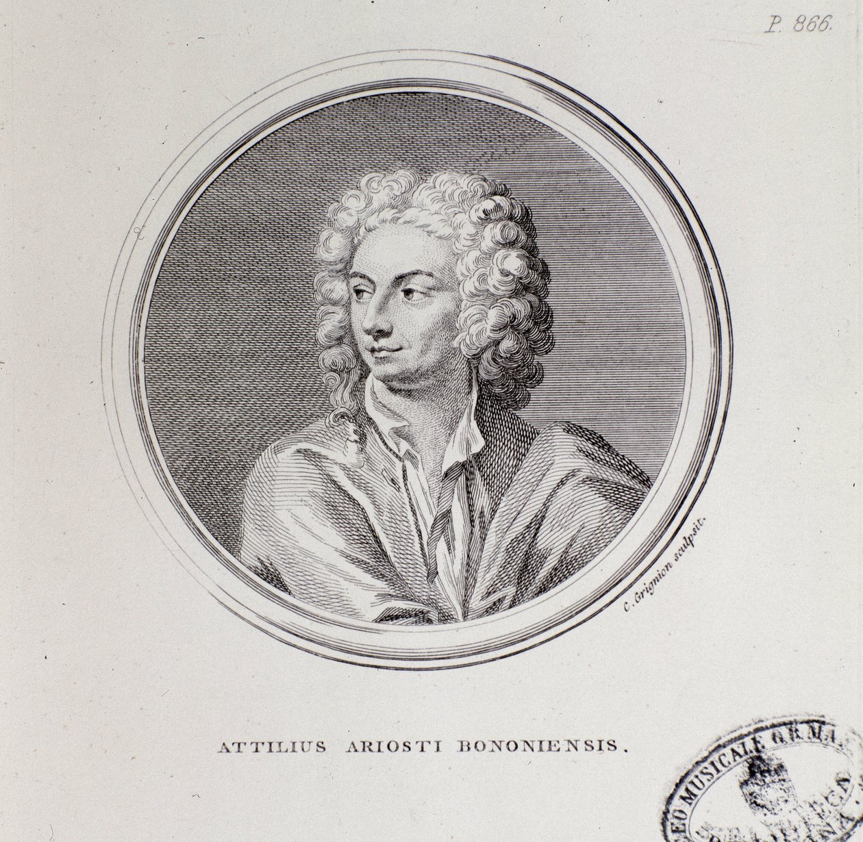 Retrato del compositor italiano Attilius Ariosti de Unknown artist