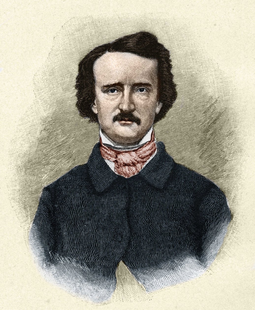 Retrato del escritor estadounidense Edgar Allan Poe (1809 - 1849) de Unknown artist