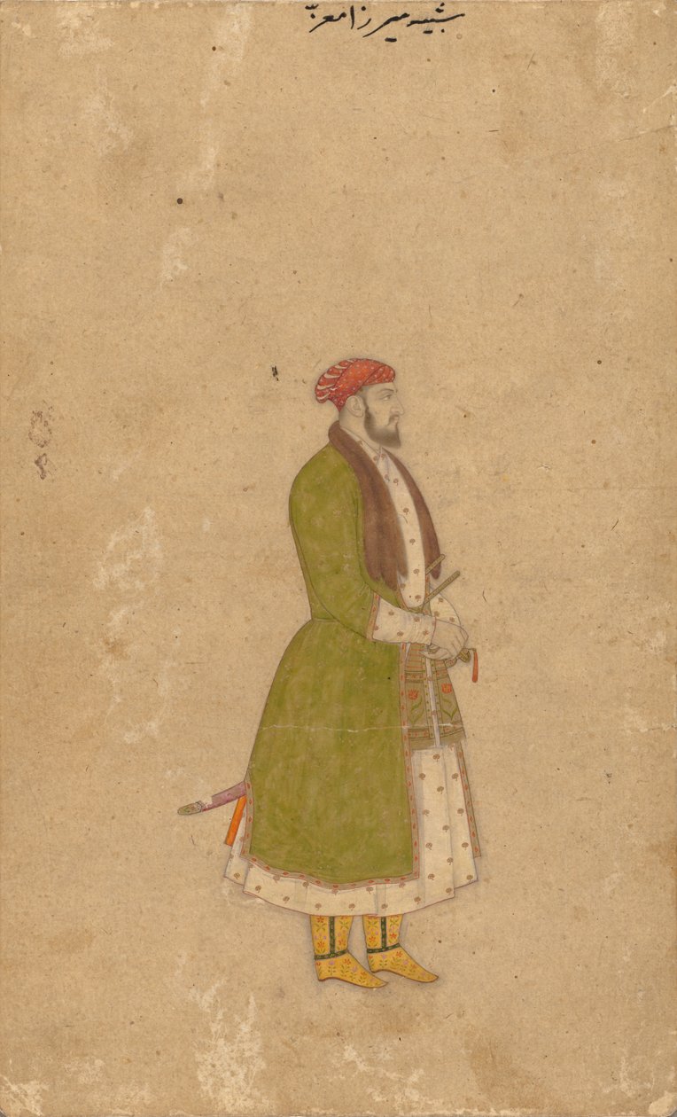 Retrato del cortesano Mirza Muizz de Unknown artist