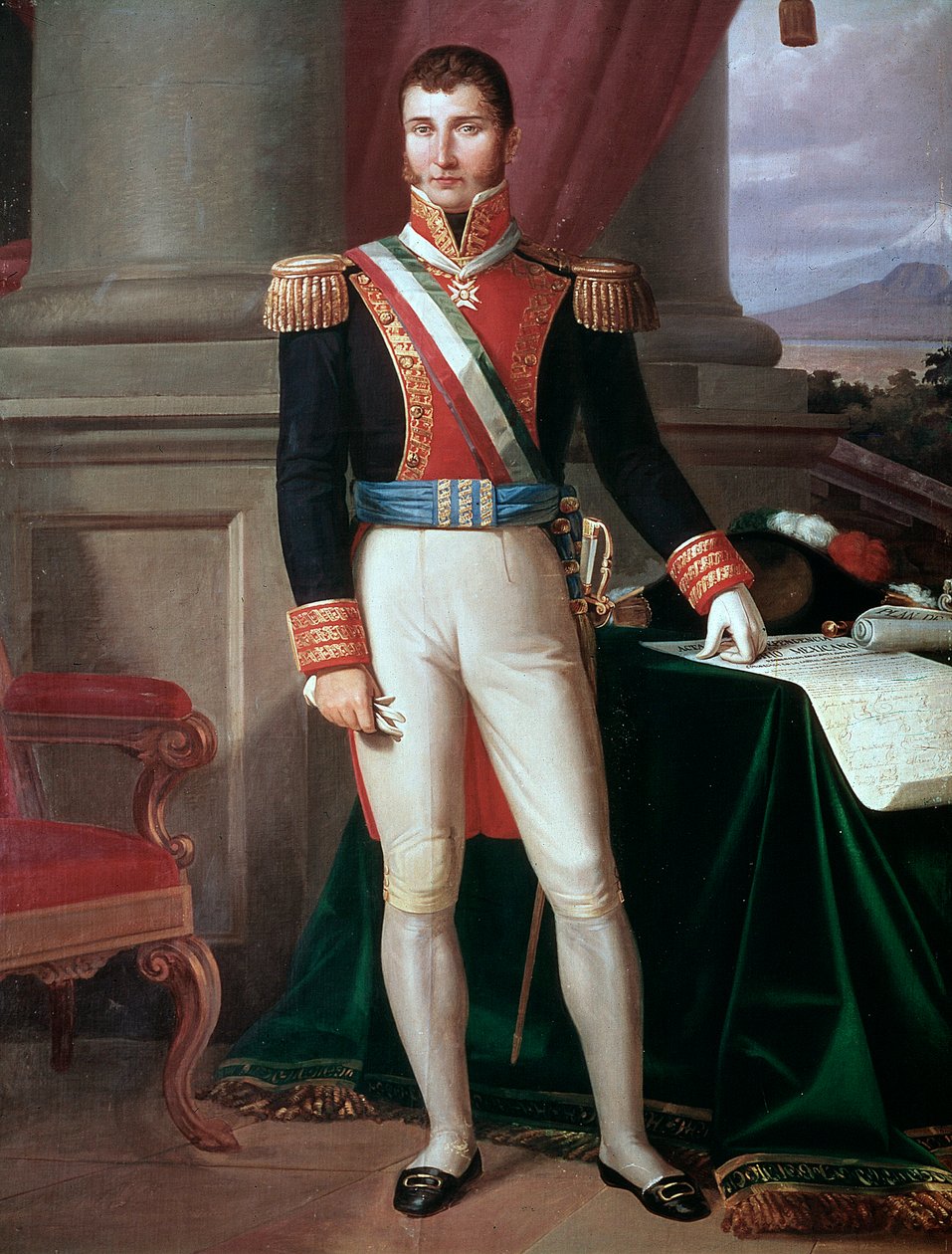 Retrato del Emperador Mexicano Agustín Iturbide de Unknown artist