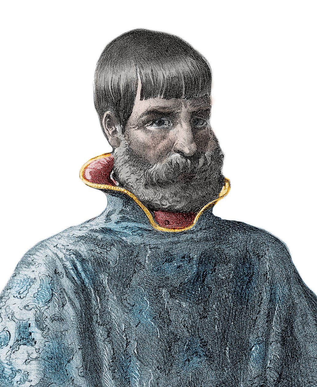 Retrato del conquistador español Juan Ponce de León (1460-1521), Explorador de Florida - Retrato de Juan Ponce de León - explorador español de Unknown artist