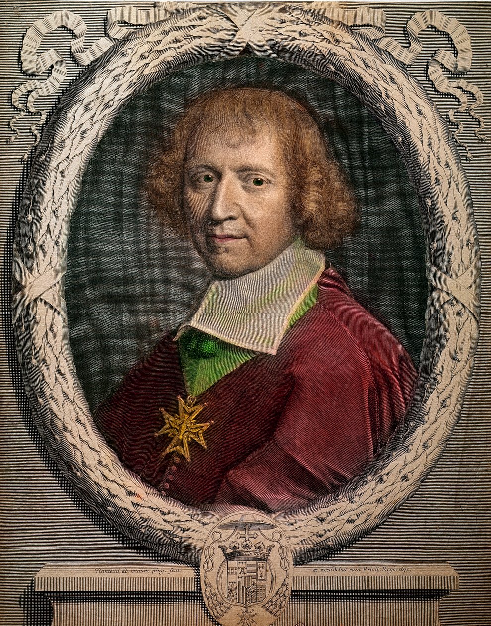 Retrato del eclesiástico François de Harlay, abad de Jumièges (1625-1695). Grabado del siglo XVII. París, Museo Carnavalet de Unknown artist