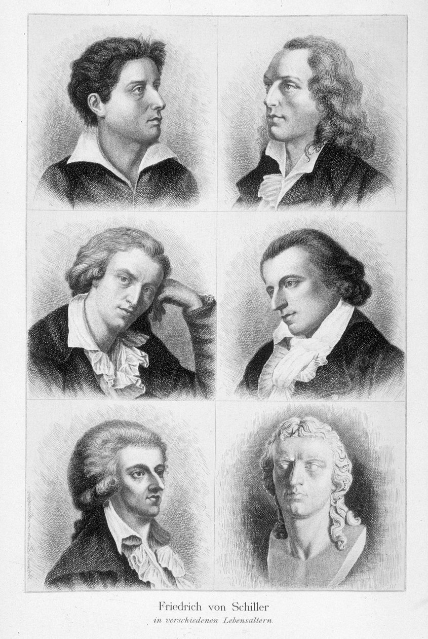 Retratos de Friedrich von Schiller (1759 - 1805) de Unknown artist