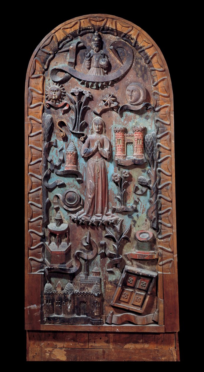Elogio de la Virgen Panel tallado en madera. Siglo XVI Chartres, Museo de Bellas Artes de Unknown artist