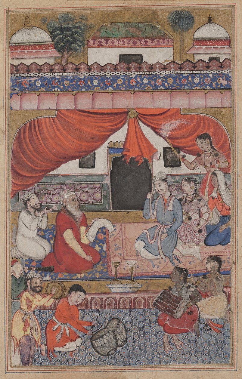 Preparación para el matrimonio de Mahmuda con el joven visir, de un Tuti-nama (Cuentos de un loro): Trigésima tercera noche de Unknown artist