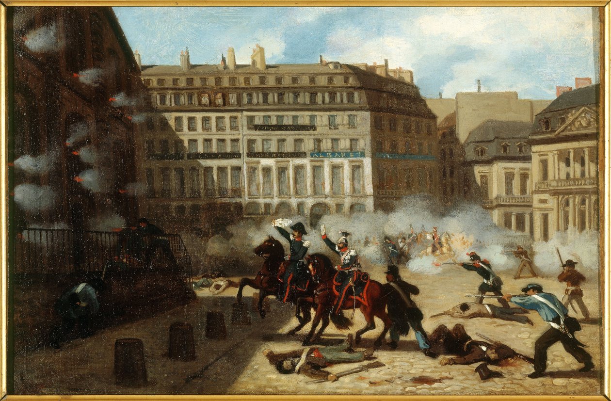 Entrada de la torre de agua, Place du Palais-Royal, 24 de febrero de Unknown artist