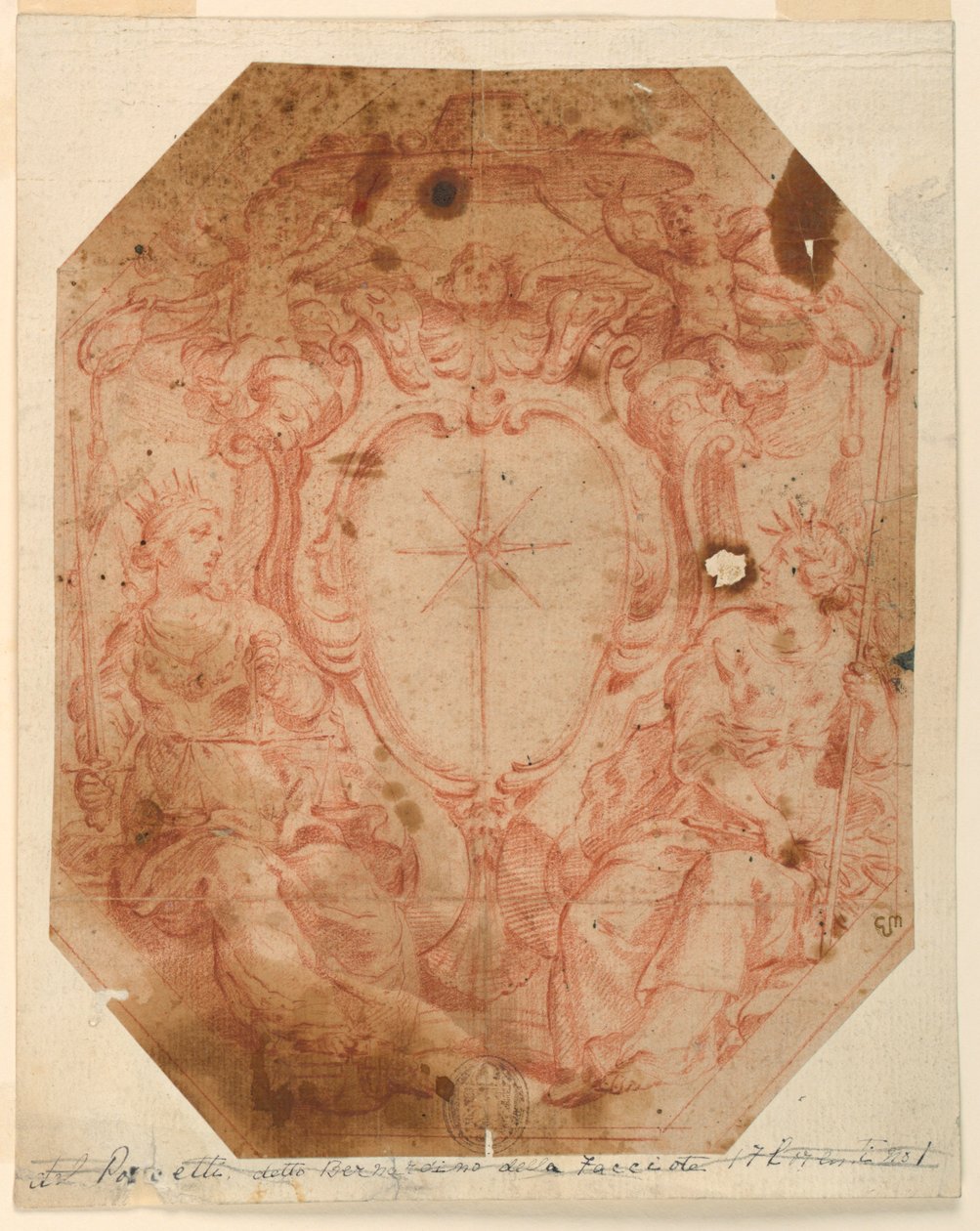 Proyecto para el Escudo de Armas de un Prelado de Unknown artist