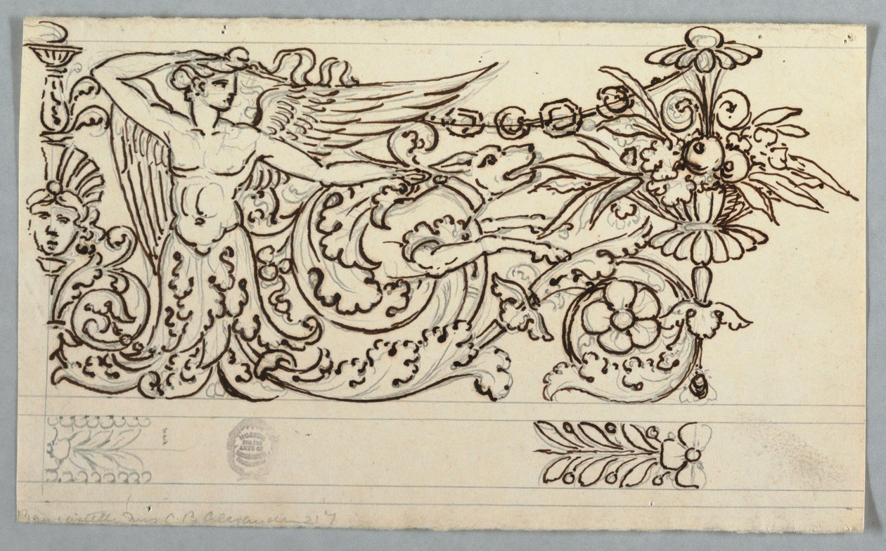 Proyecto para la decoración de un friso de Unknown artist