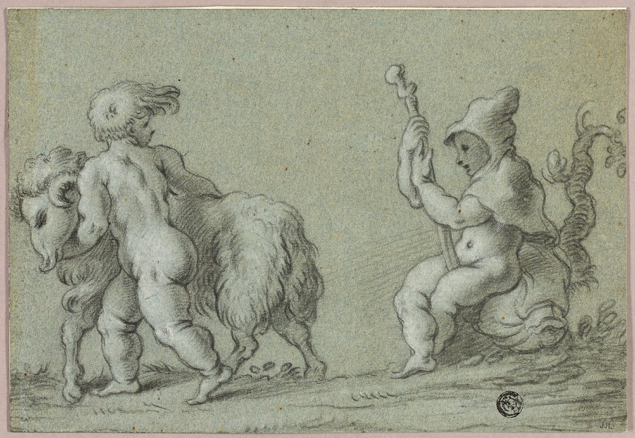 Putti como cabreros de Unknown artist