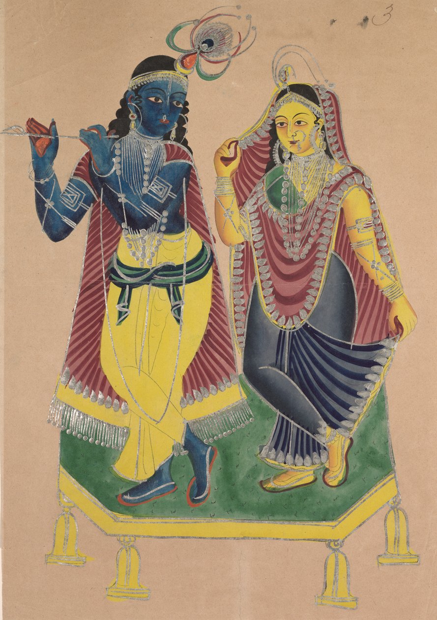 Radha y Krishna de Unknown artist