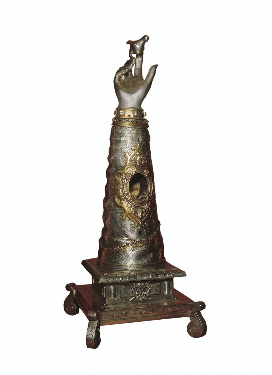 Relicario del brazo derecho de la hermana Santa Escolástica (480-543), fundadora de la Orden de los Benedictinos de Unknown artist
