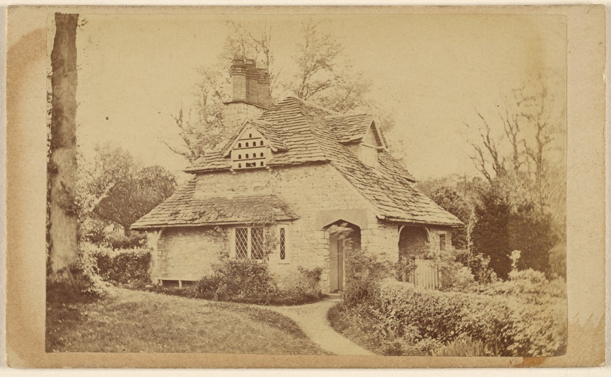 Residencia de Thomas Roberts en Wodenethe Fish Kill on Hudson N.Y. [vista exterior de Rose Cottage, Blaise Hamlet]. de Unknown artist