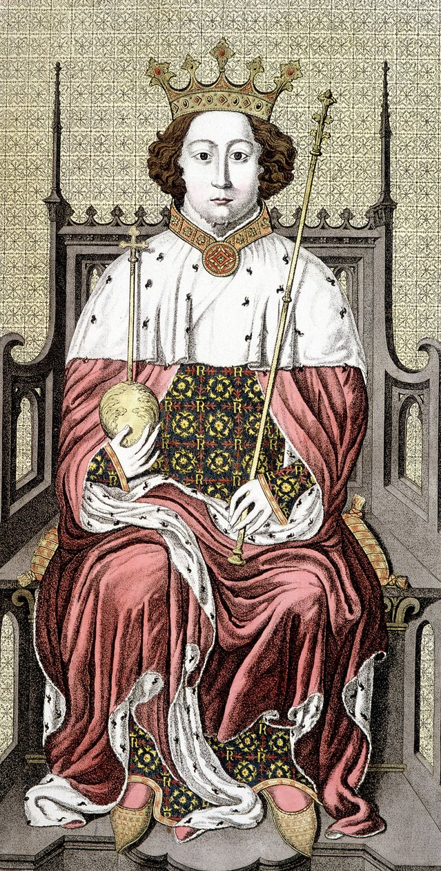Ricardo II. (1367-1400). Rey de Inglaterra. Grabado del siglo XVIII de Unknown artist