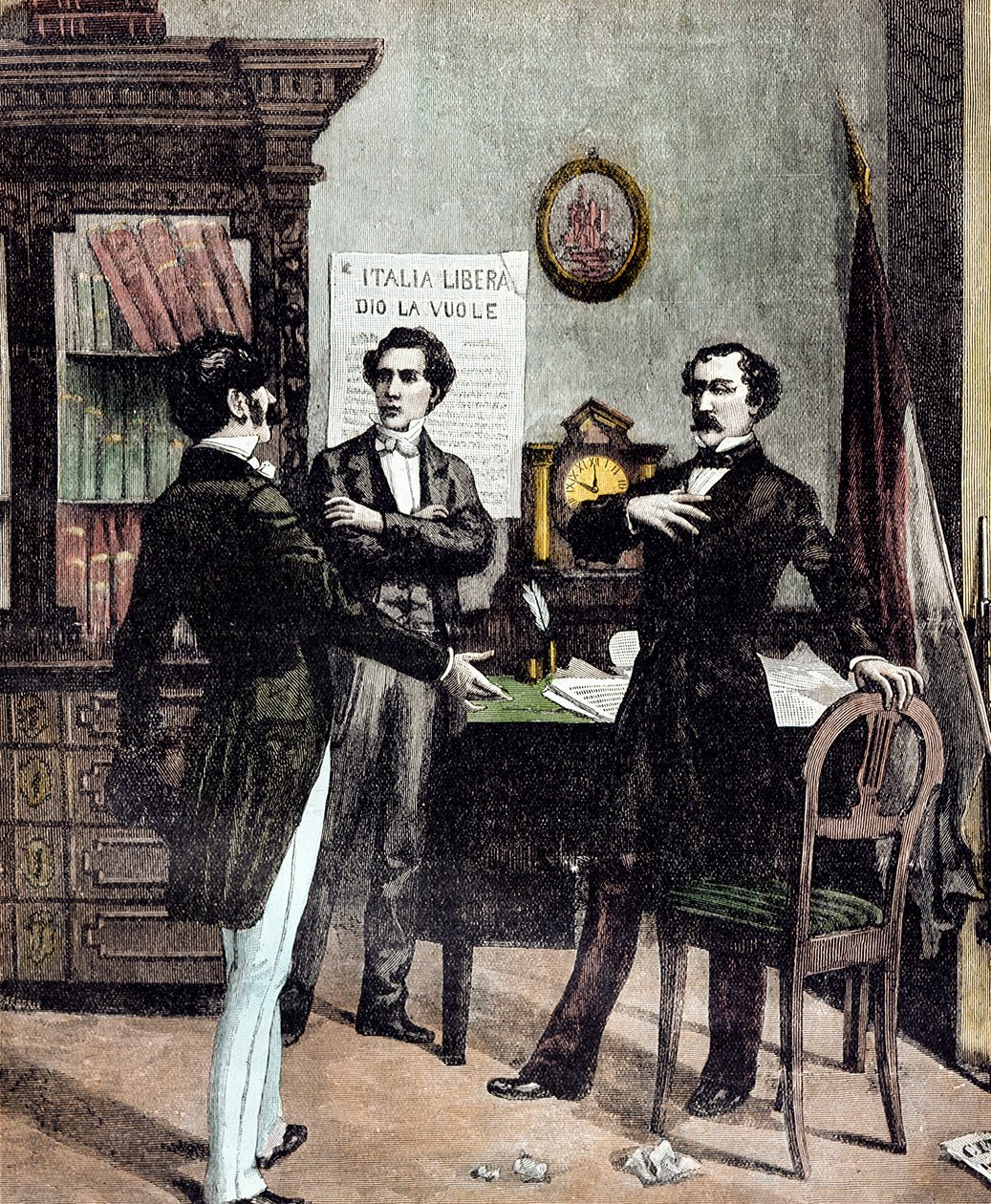 Risorgimento: Las Cinco Jornadas de Milán (Cinque giornate di Milano) (18-22 de marzo de 1848): uno de los primeros episodios de las Revoluciones de 1848 (parte de la Primera Guerra de Independencia Italiana) que vio el levantamiento de la población milane de Unknown artist