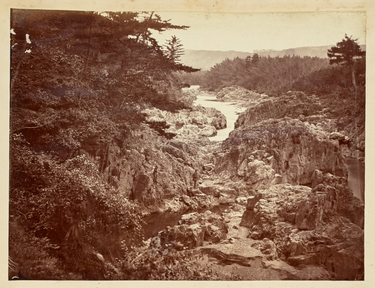 [Rocky river view] de Unknown artist