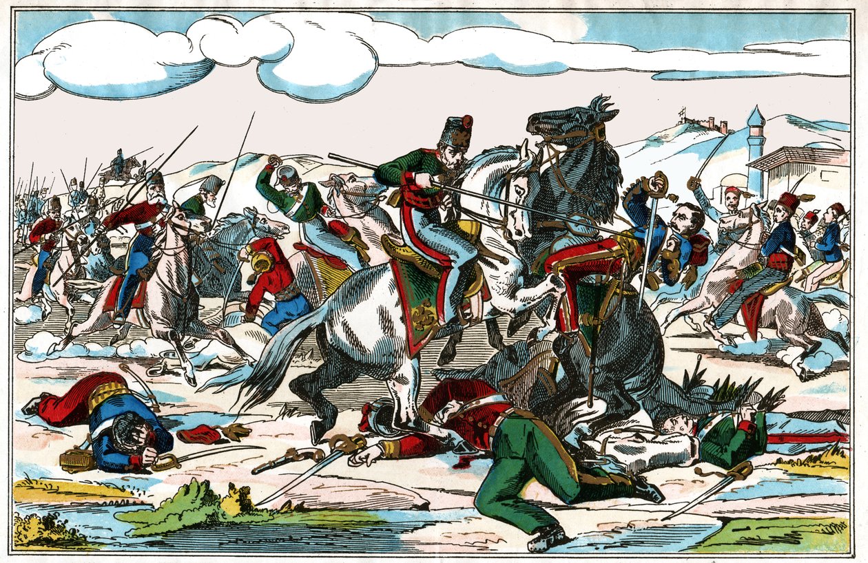 Guerra ruso-turca. (Ilustración, ca. 1880) de Unknown artist