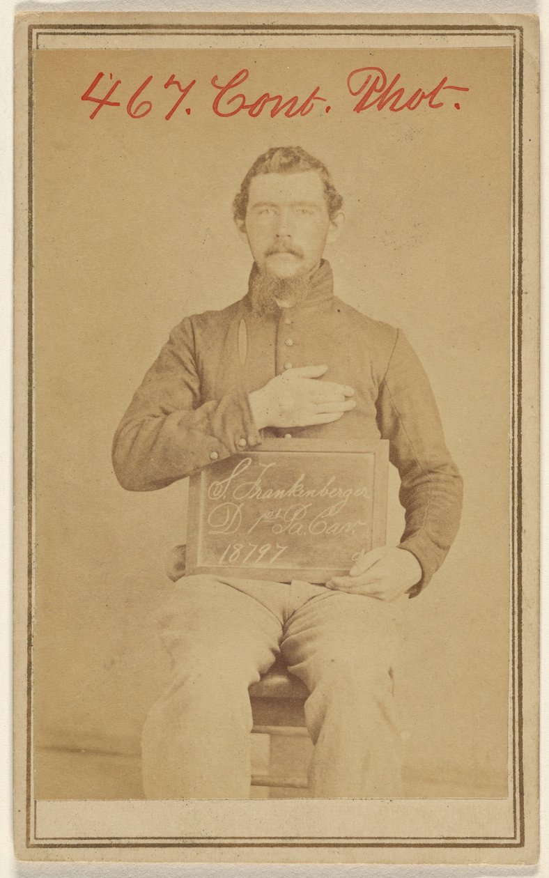 [S. Frankenberger D. 1st Pa. Cav. 18797, víctima de la Guerra Civil] de Unknown artist