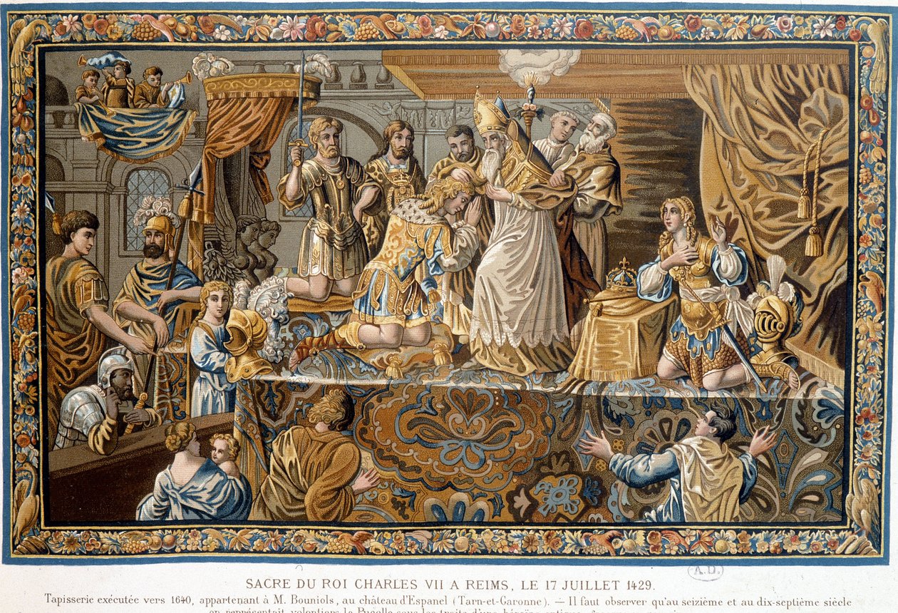 Coronación del Rey Carlos VII en Reims el 17 de julio de Unknown artist