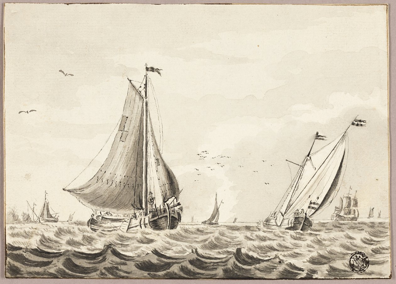 Veleros en el mar de Unknown artist