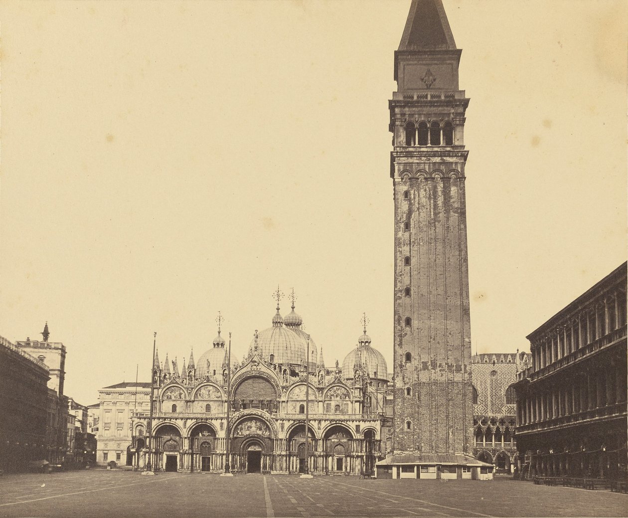 [Basílica de San Marcos y Campanile] de Unknown artist