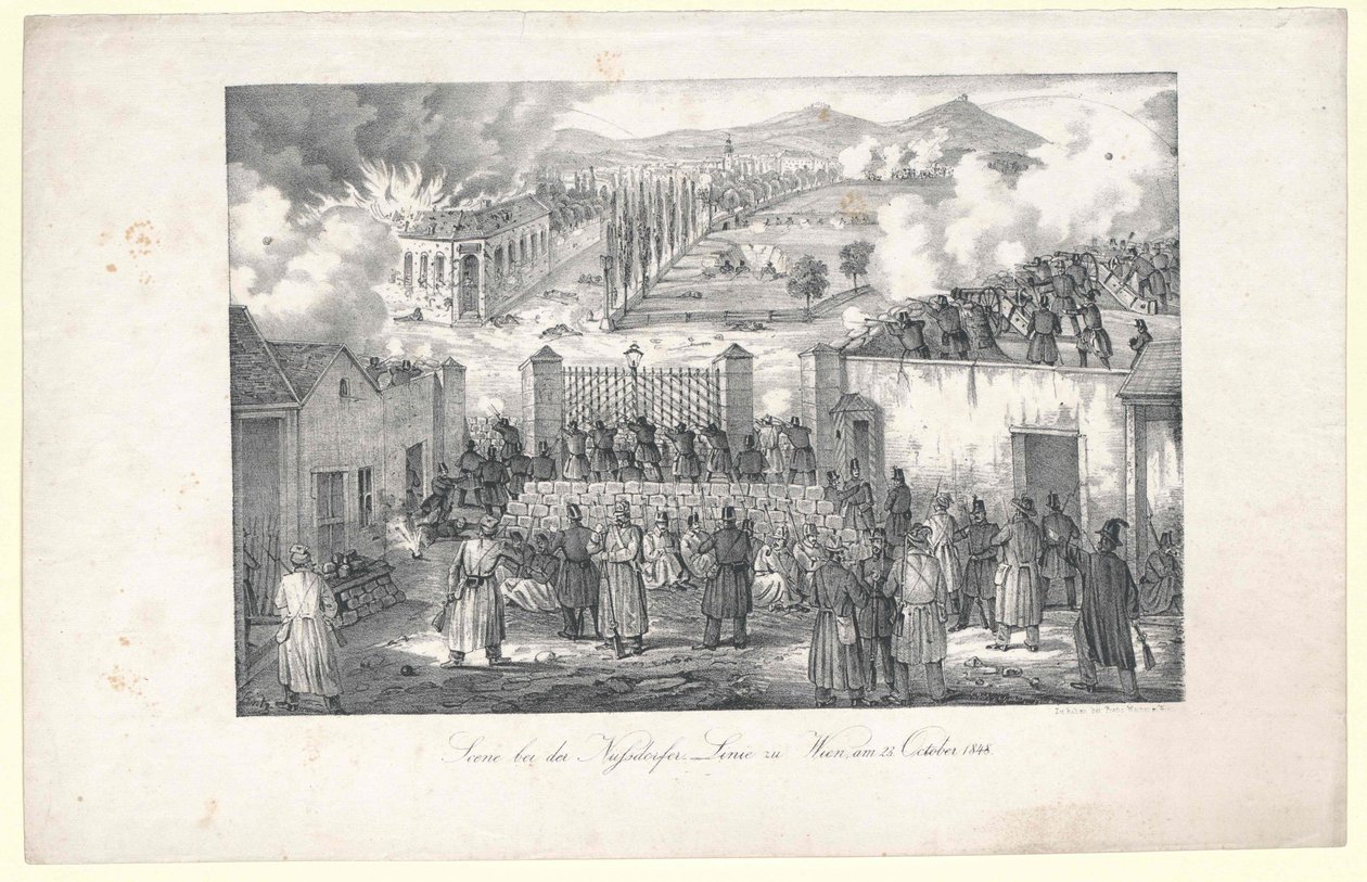 Escena en la línea de Nussdorf a Viena de Unknown artist