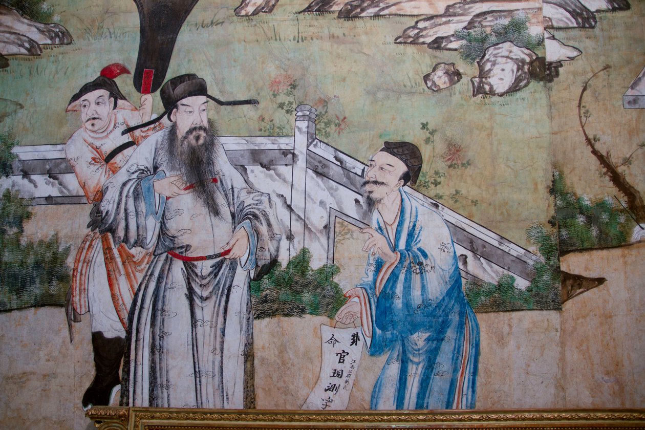 Escenas de la vida cotidiana en China (detalle) de Unknown artist