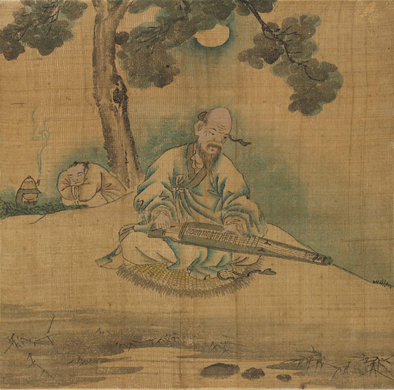 Scholar Playing a Qin de Unknown artist