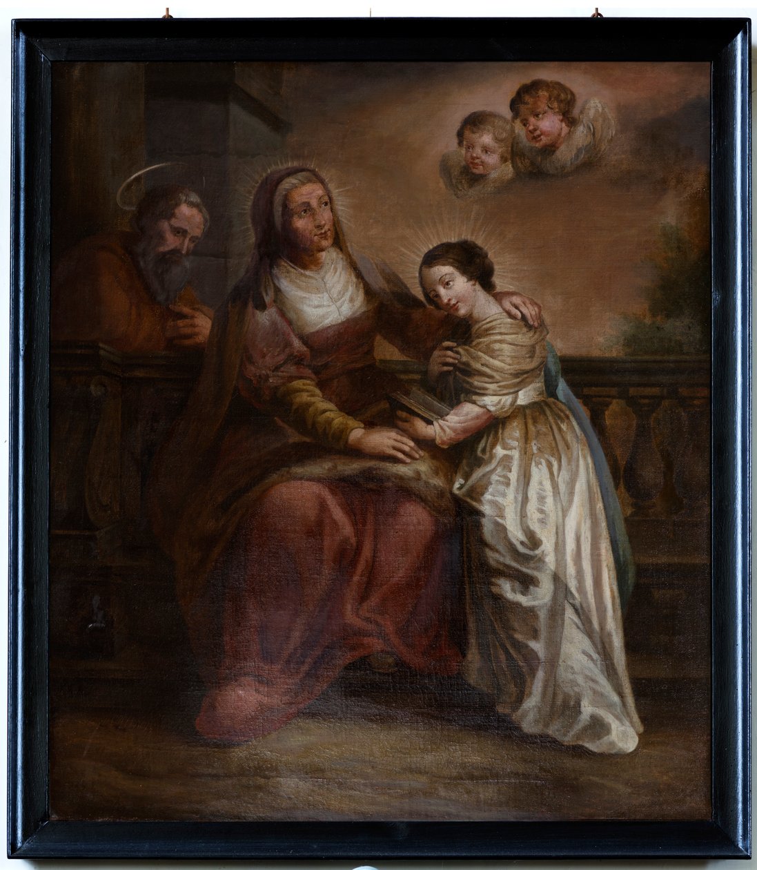 Scilderij, "María y sus padres" de Unknown artist