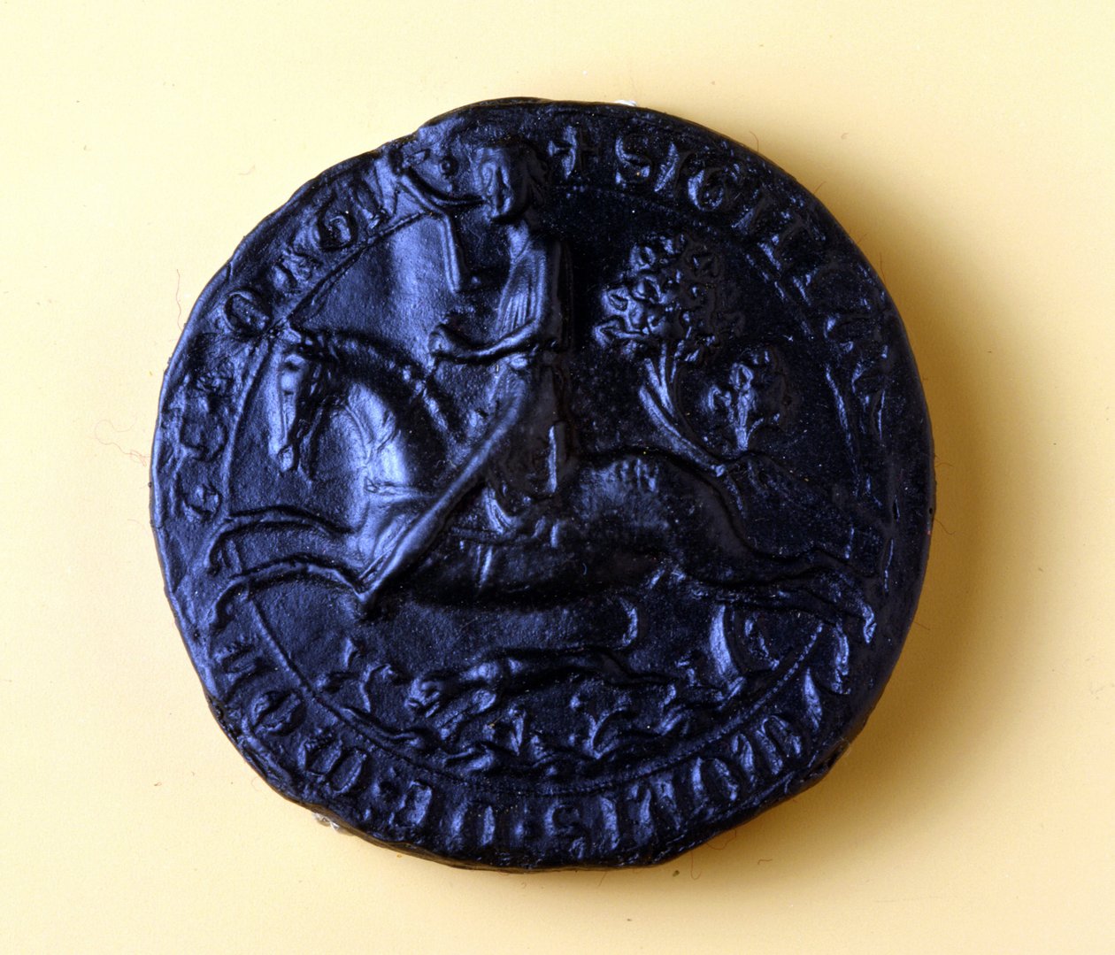 Sello de Simón de Montfort IV (1150 - 1218), participó en la 5ª Cruzada en 1202 y en la contra los albigenses en 1209 de Unknown artist