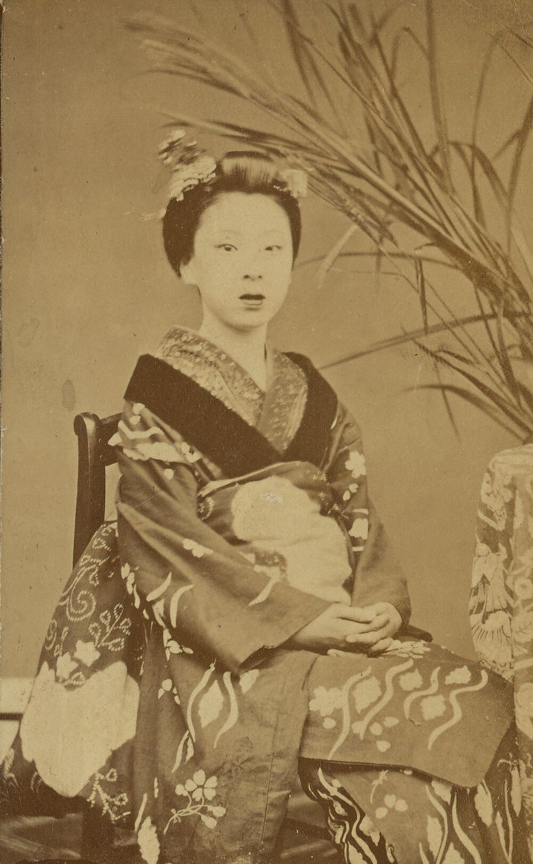 [Mujer japonesa sentada] de Unknown artist