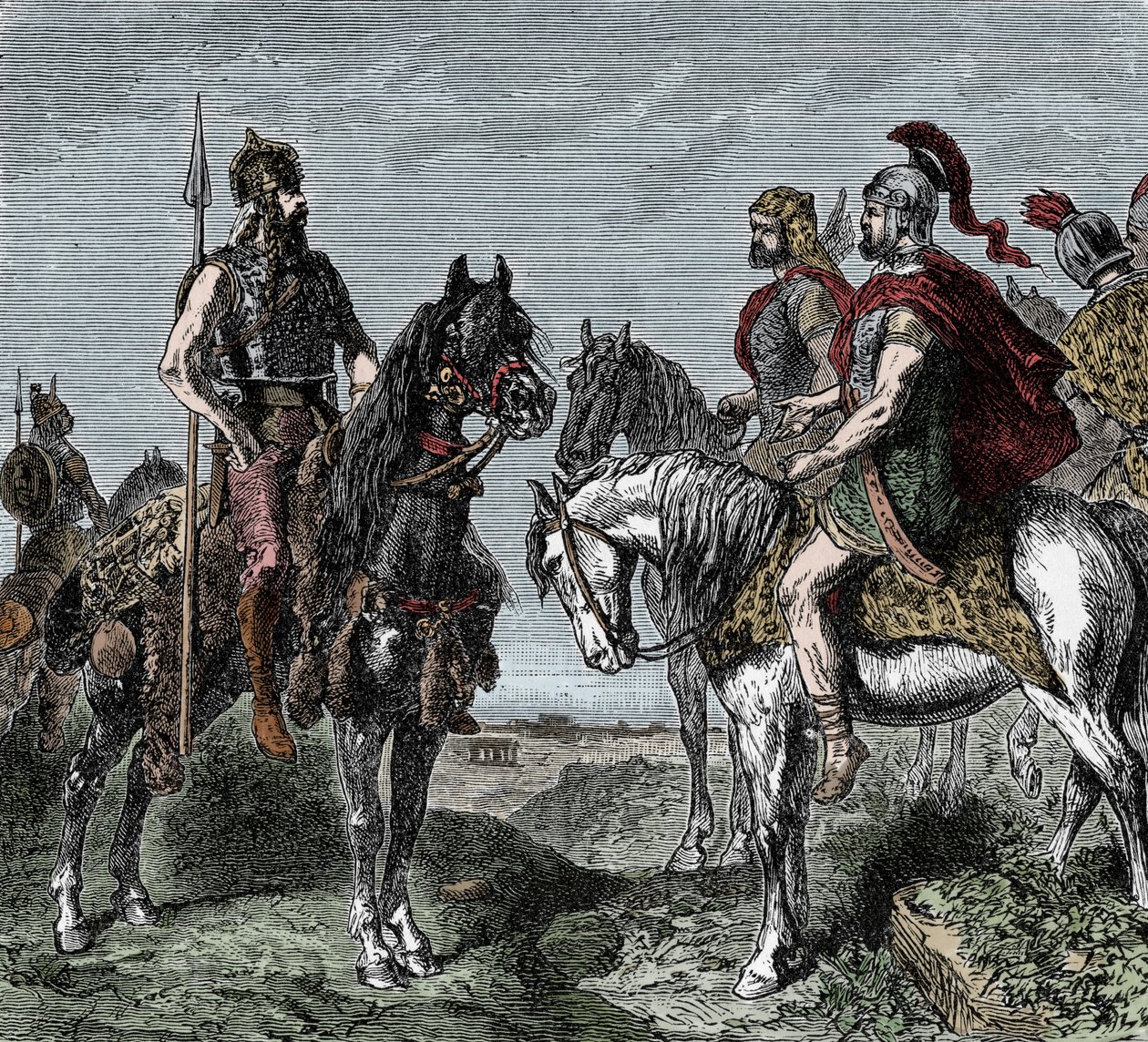 Segunda Guerra Púnica: los galos se niegan a levantarse a favor de Aníbal de Unknown artist