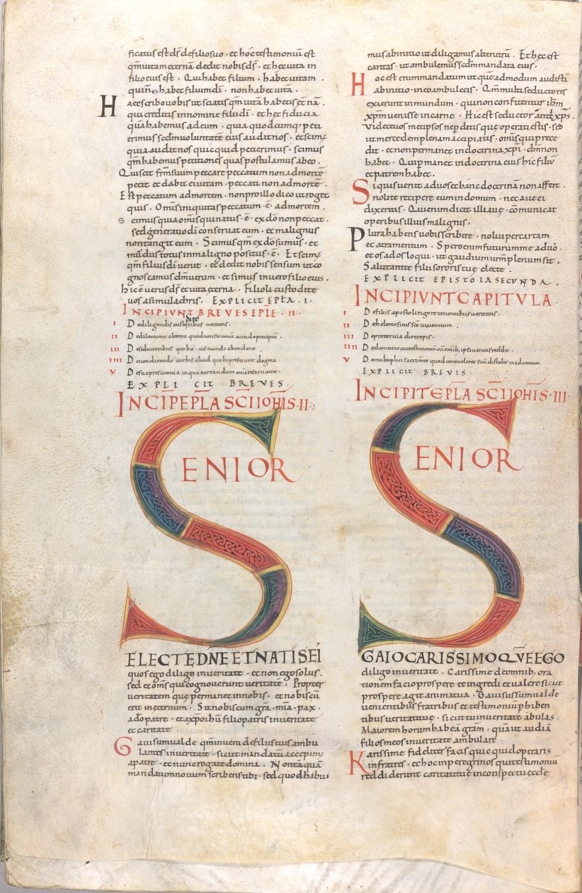 Senior.Epistola Iohannis II y Epistola Iohannis III de Unknown artist