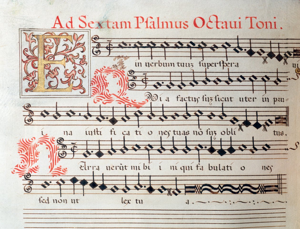 Página de partitura de una obra sacra de Giovanni Giacomo Gastoldi de Unknown artist