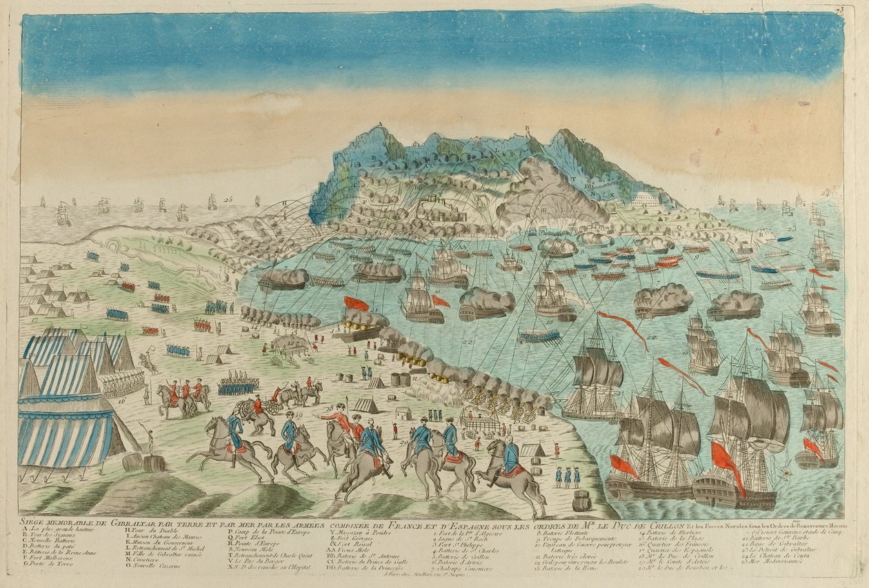Sitio de Gibraltar, 1782 de Unknown