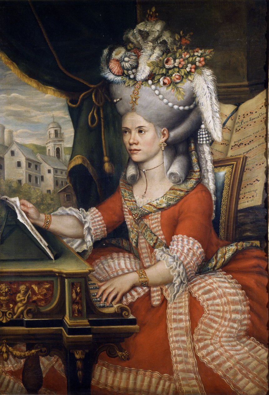 Cantante Therese (Teresa) Lanti, amante de Casanova. Anónimo. Museo Scala, Milán. de Unknown artist
