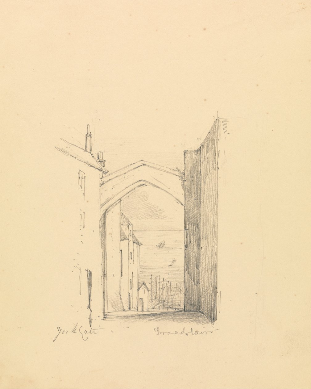 Boceto de la Puerta de York de Unknown artist