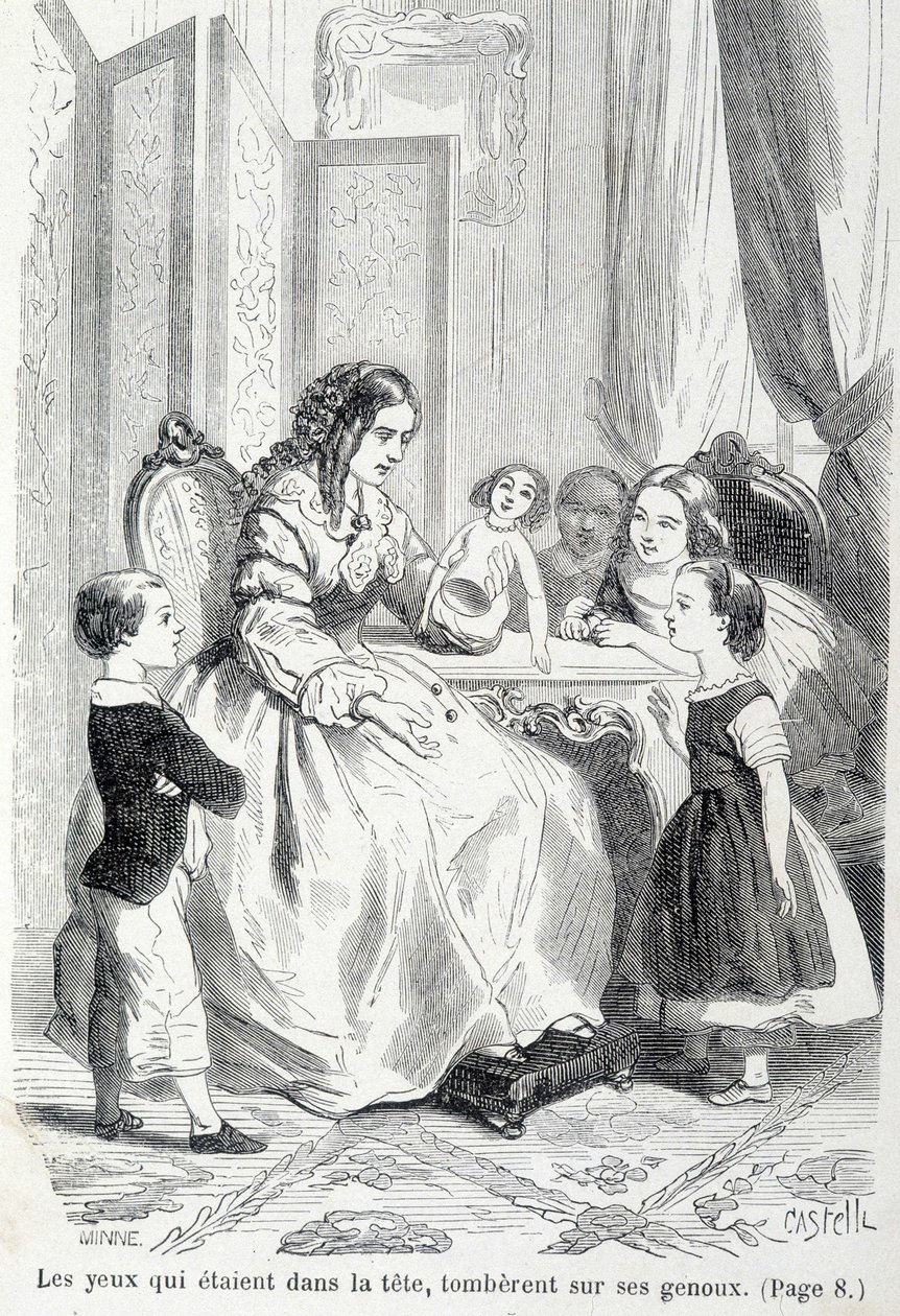 Sophie y la muñeca rota - en “Las desventuras de Sophie” de la Condesa de Ségur, Hachette de Unknown artist
